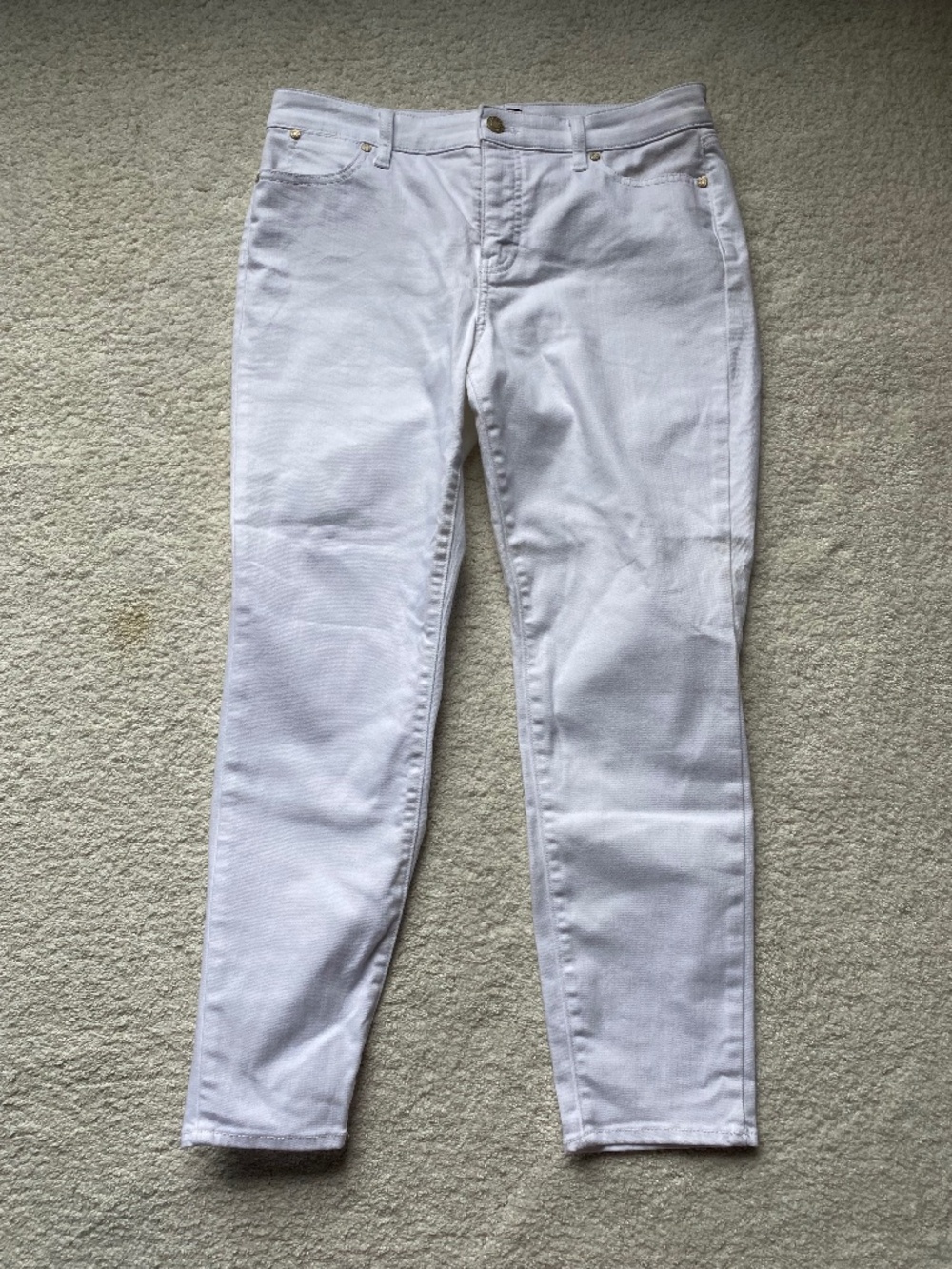 Talbots white slim ankle jeans size 10 petite